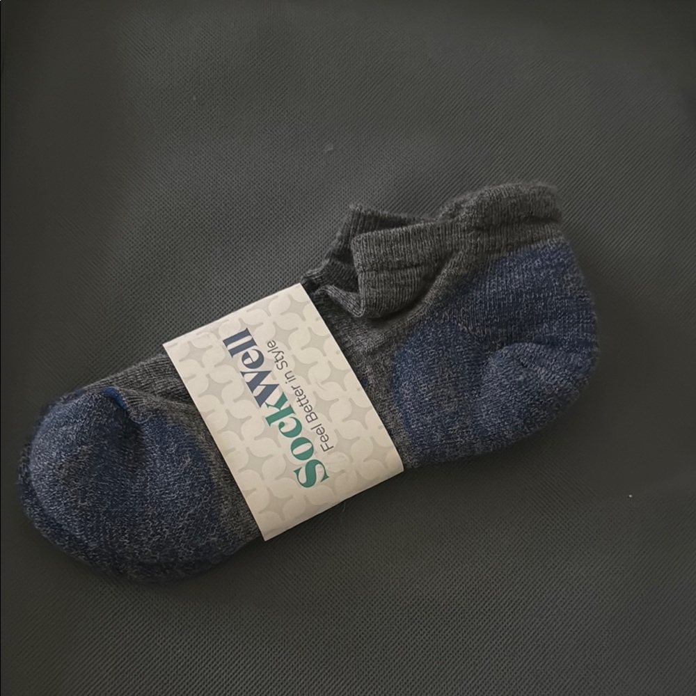 Women’s Sockwell Run Quarter Socks S-M (Blue/Grey) New